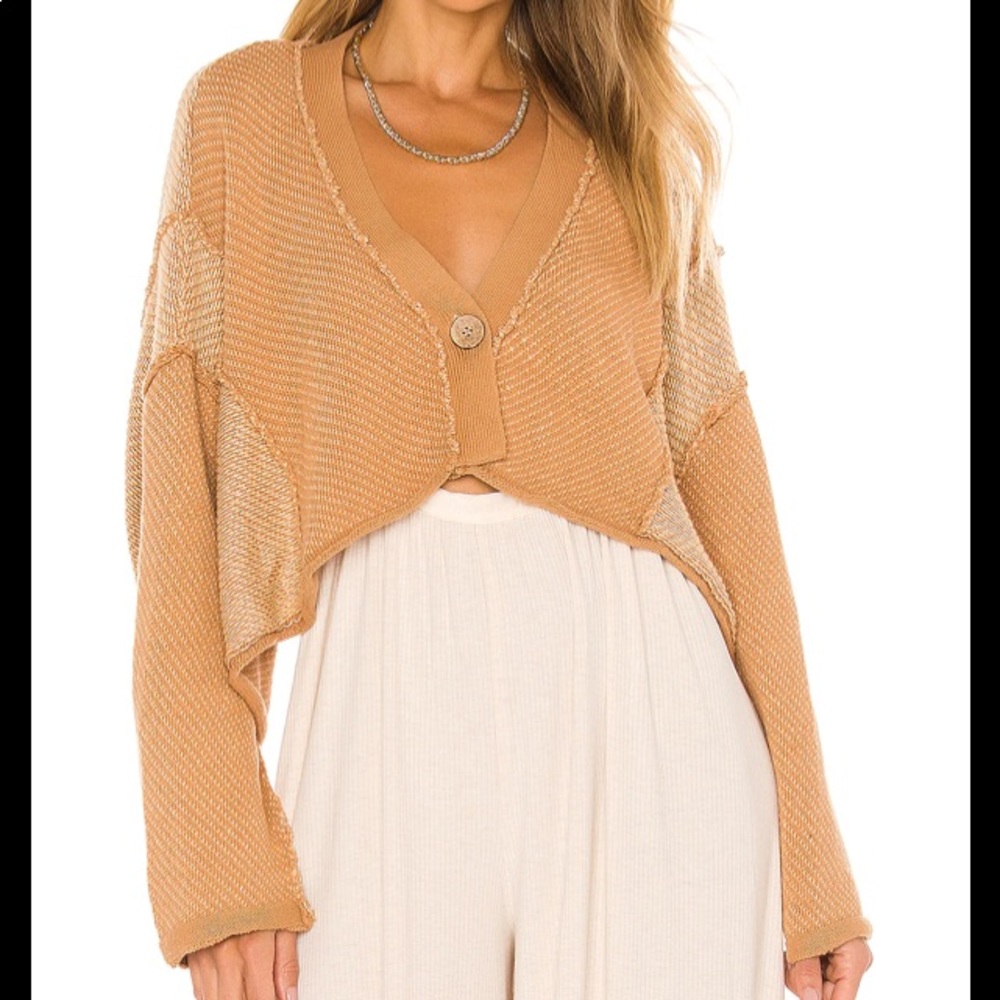 Free People Cropped Cardigan